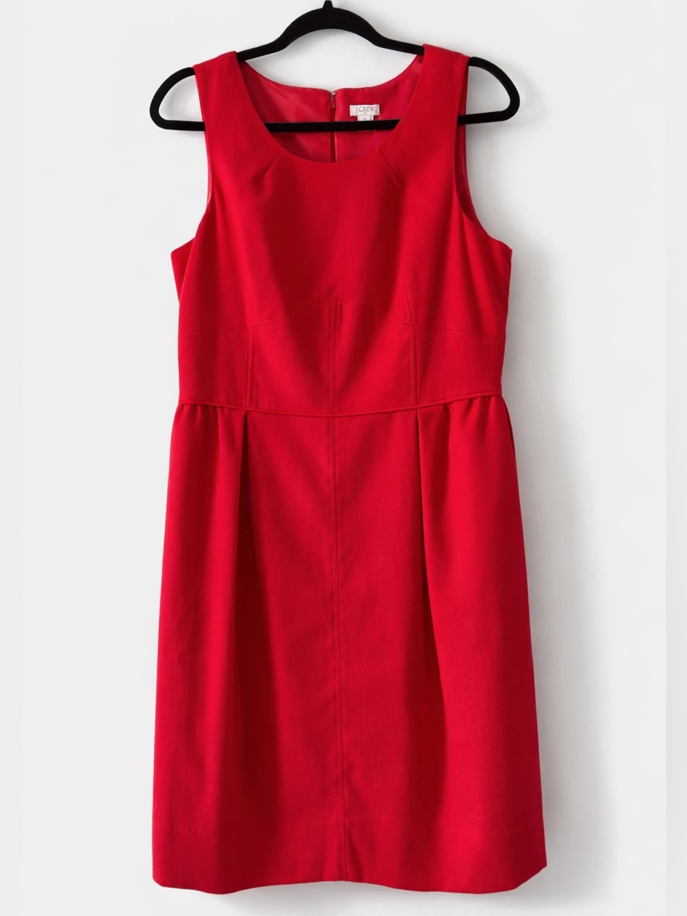 J.Crew Red Sleeveless A-Line Dress Size 10